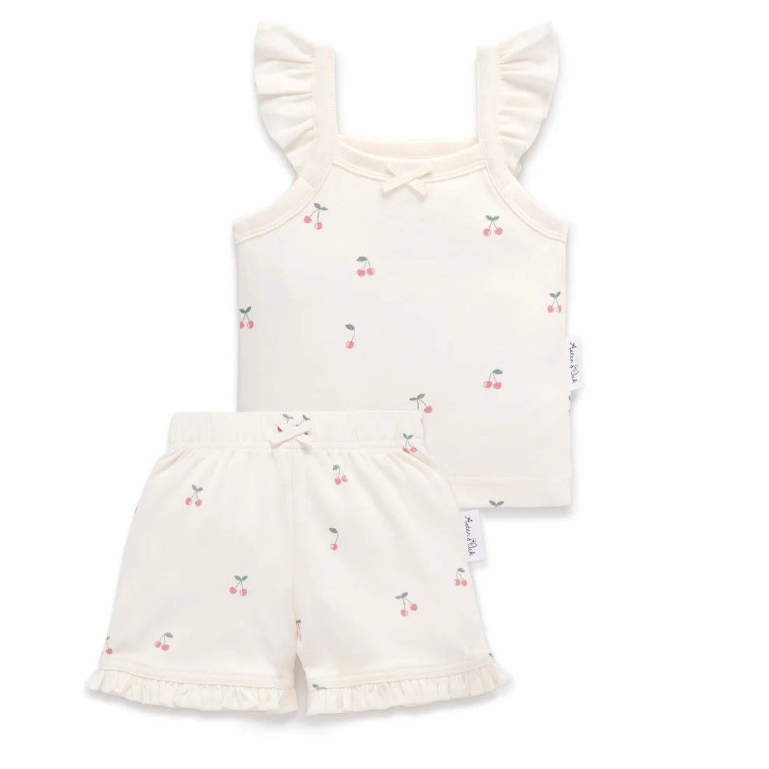 Aster & Oak / Cherry Ruffle Set