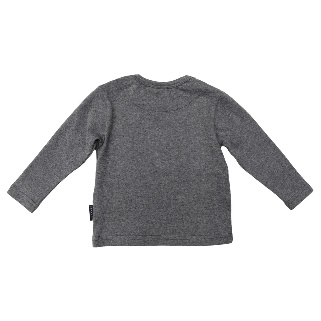 Korango / Long Sleeve Applique Truck Tee - Charcoal