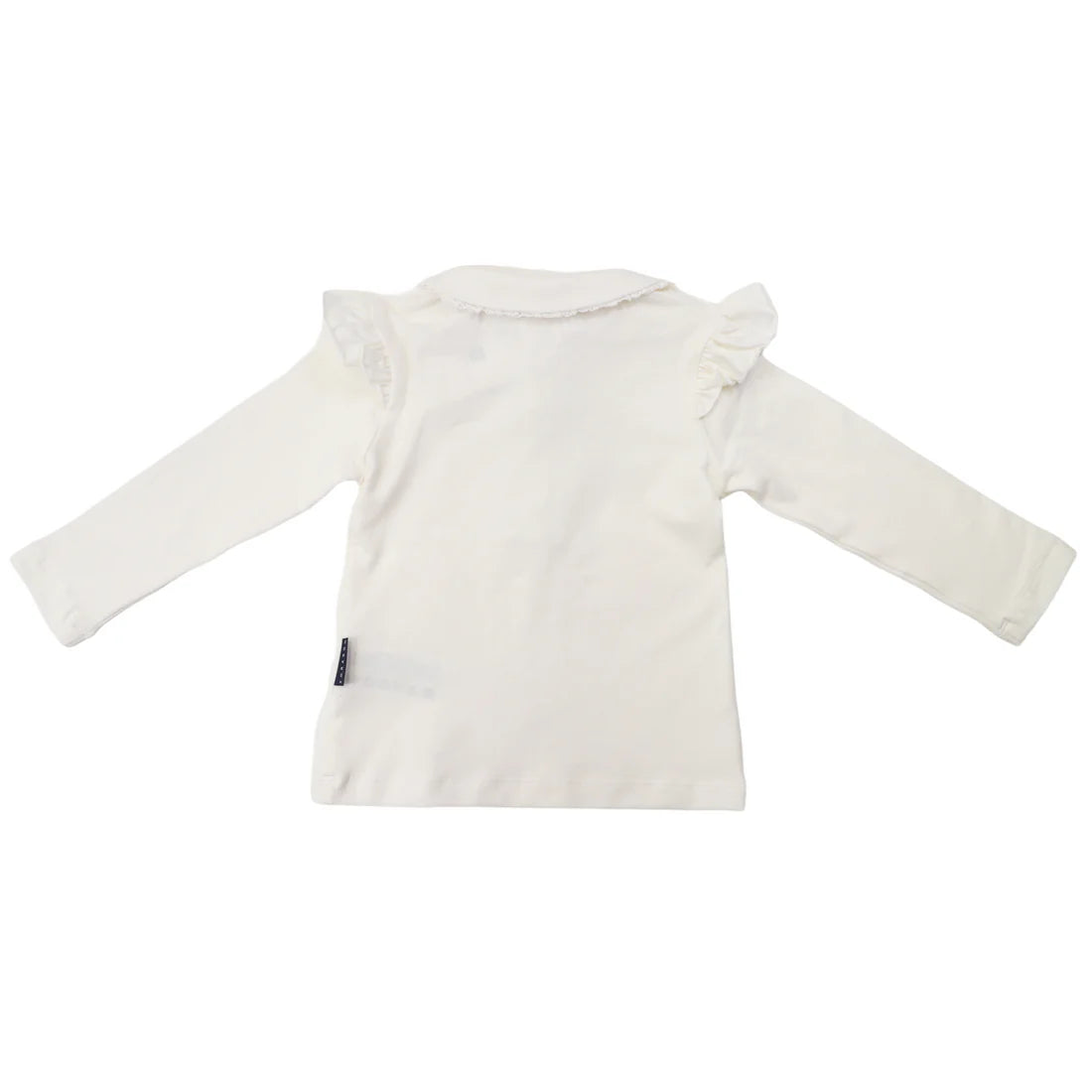 Korango / Frill Collared Cotton Blouse - Beige