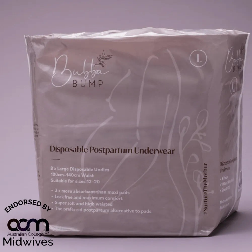 Bubba Bump / Disposable Postpartum Underwear - Size Medium (6-12)