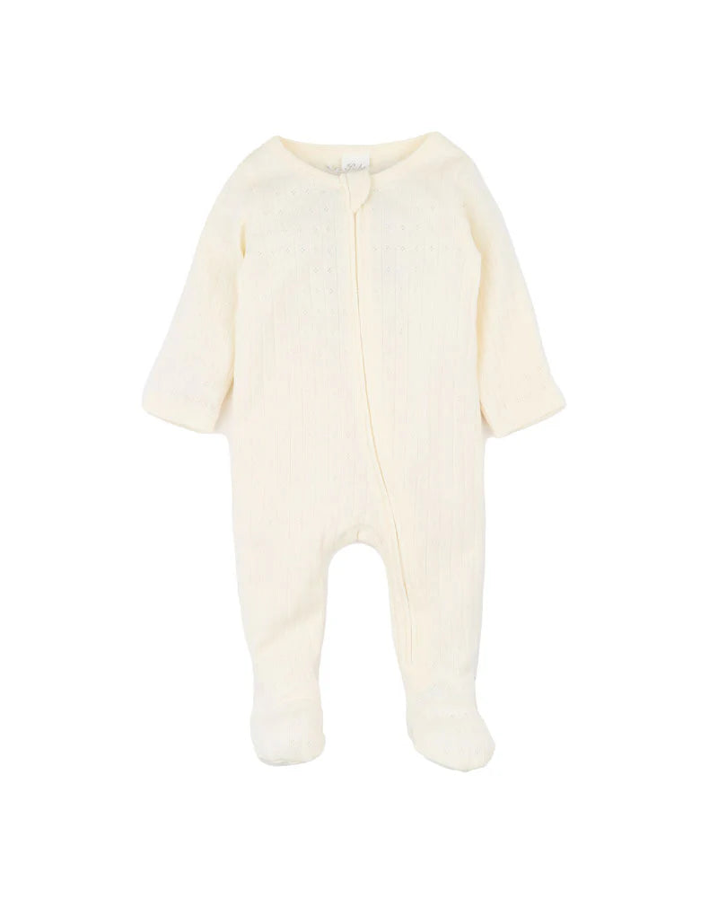 Bebe By Minihaha / Milk Organic Pointelle LS Onesie