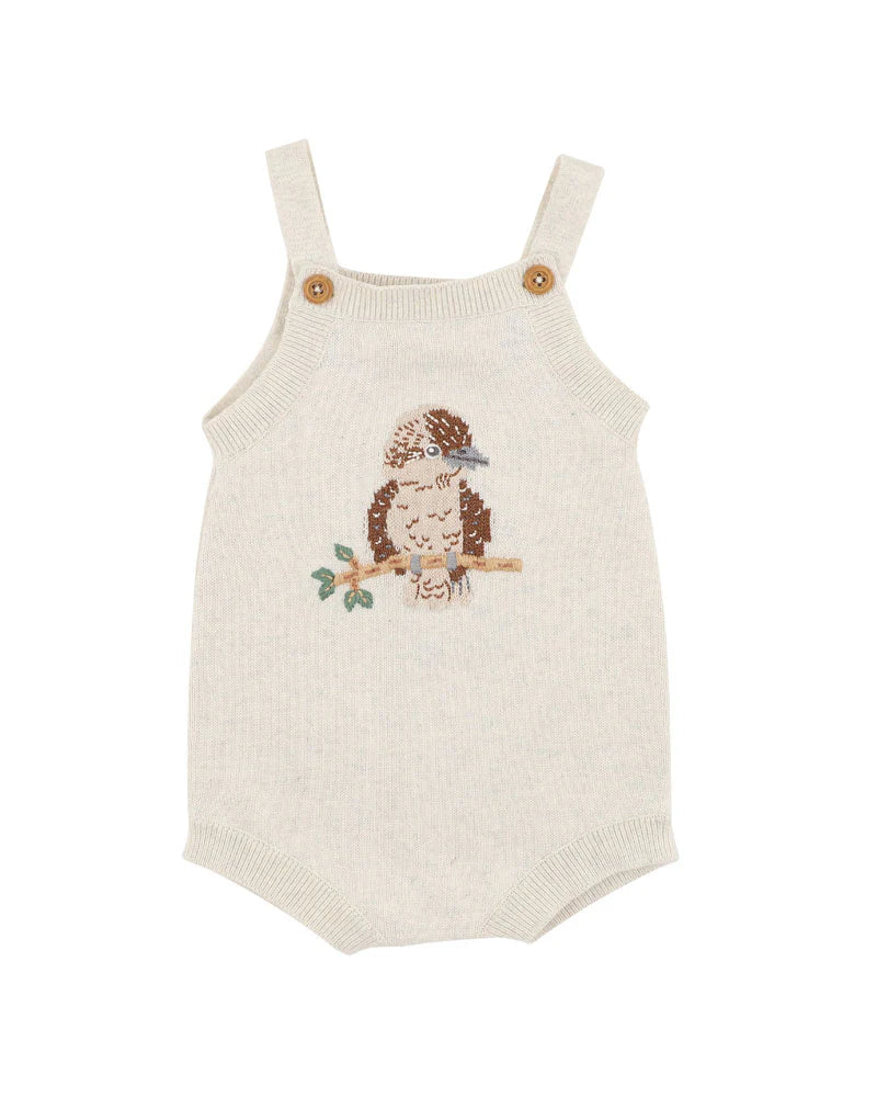 Bebe By Minihaha / Australiana Organic - Kookaburra Knit Bodysuit