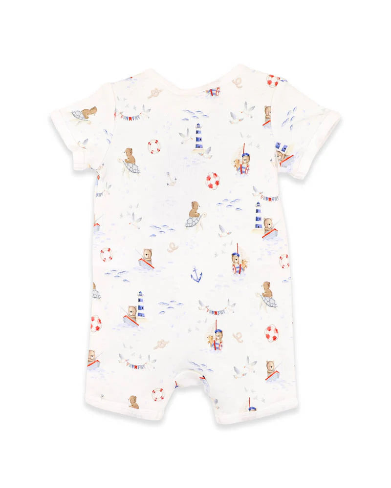 Bebe By Minihaha / Axel Organic SS Zip Onesie