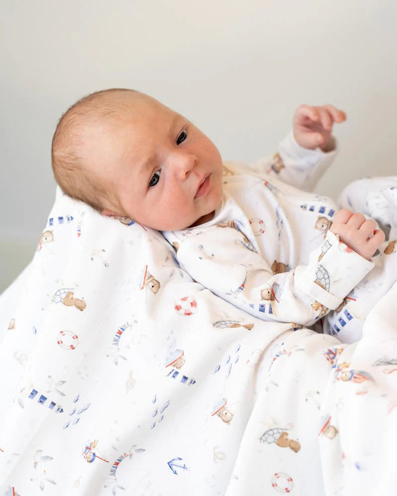 Bebe By Minihaha / Axel Organic Long Sleeve Zip Onesie