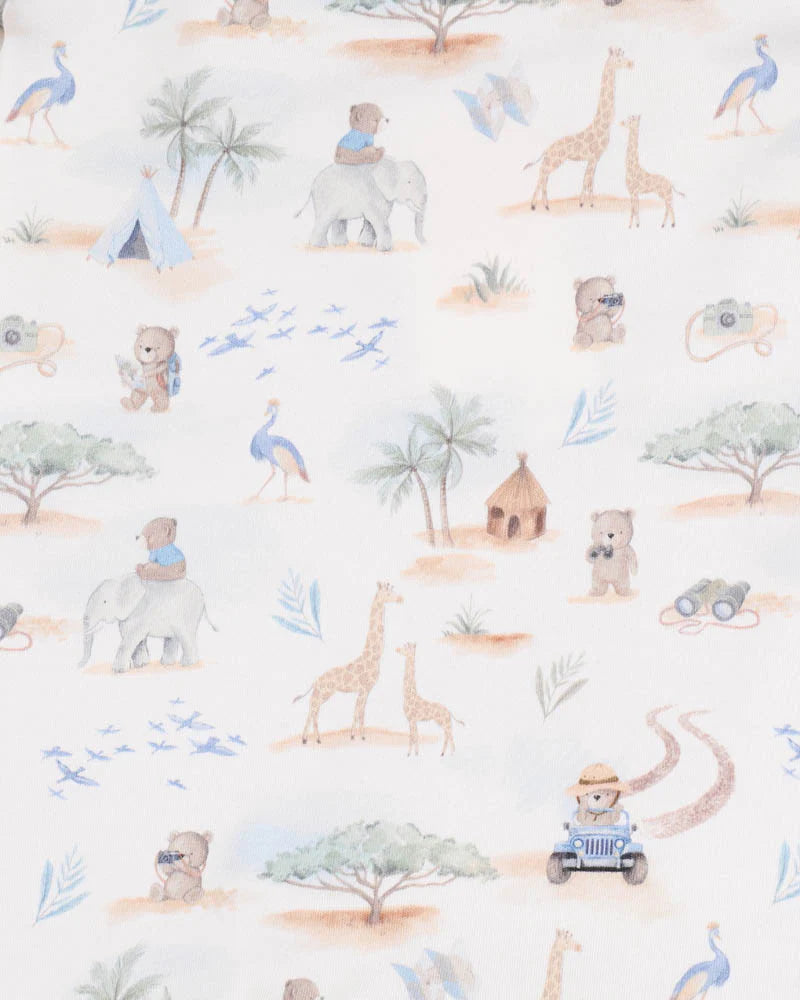Bebe By Minihaha / Brady Print SS Zip Romper