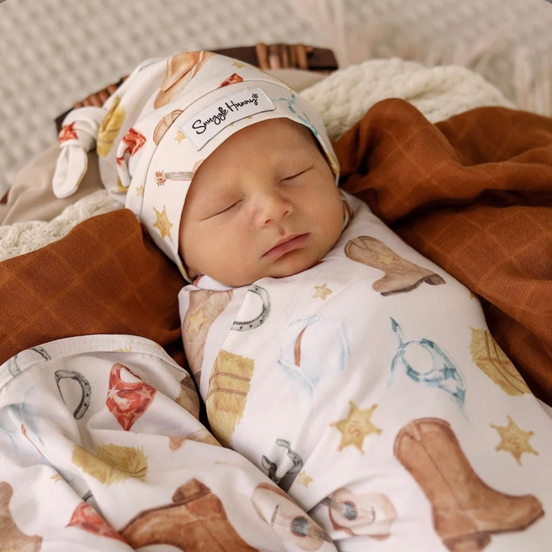 Snuggle Hunny / Jersey Wrap Set - Cowboys