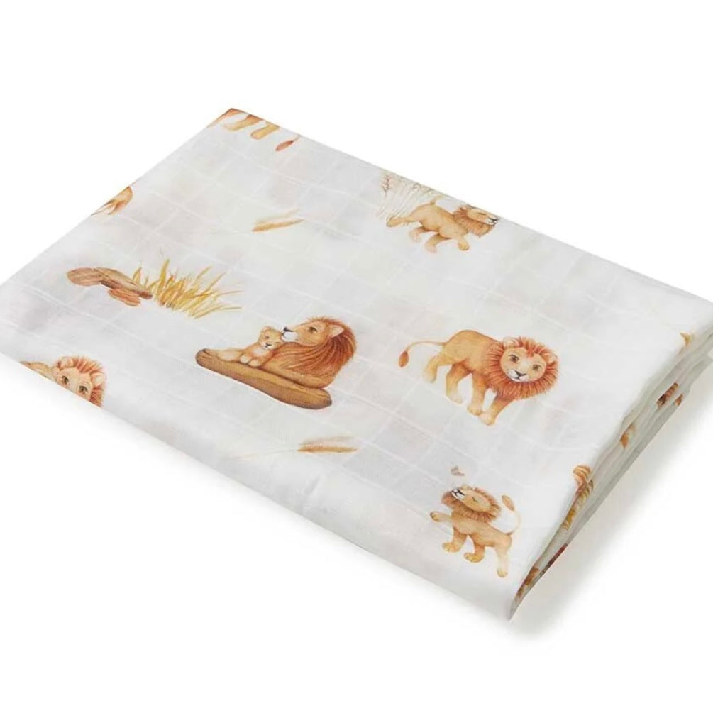 Snuggle Hunny / Muslin Wrap - Lion