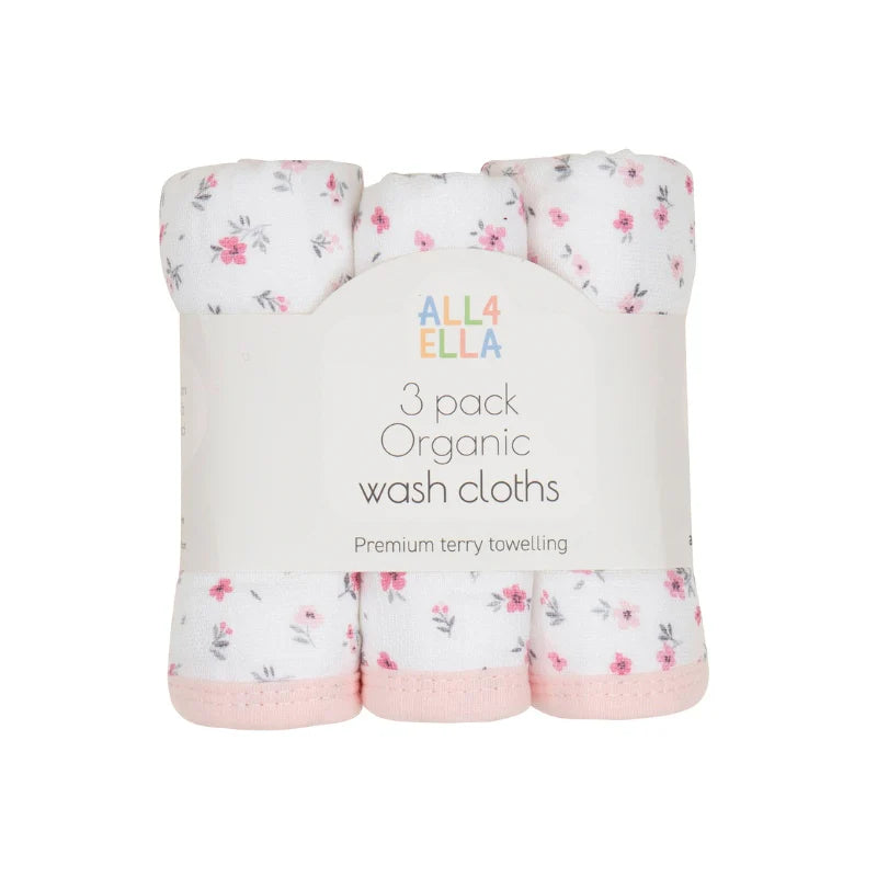 All4Ella / Wash Cloths 3 Pk