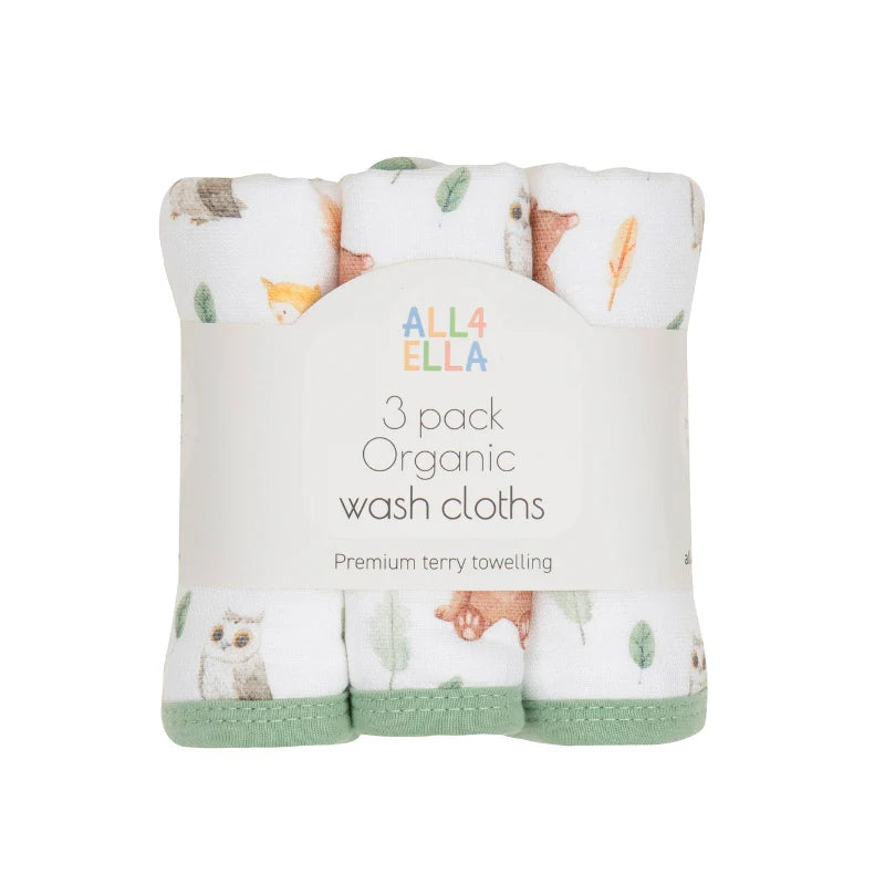 All4Ella / Wash Cloths 3 Pk