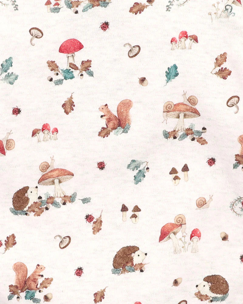 Bebe By Minihaha / Toby Print LS Zip Onesie