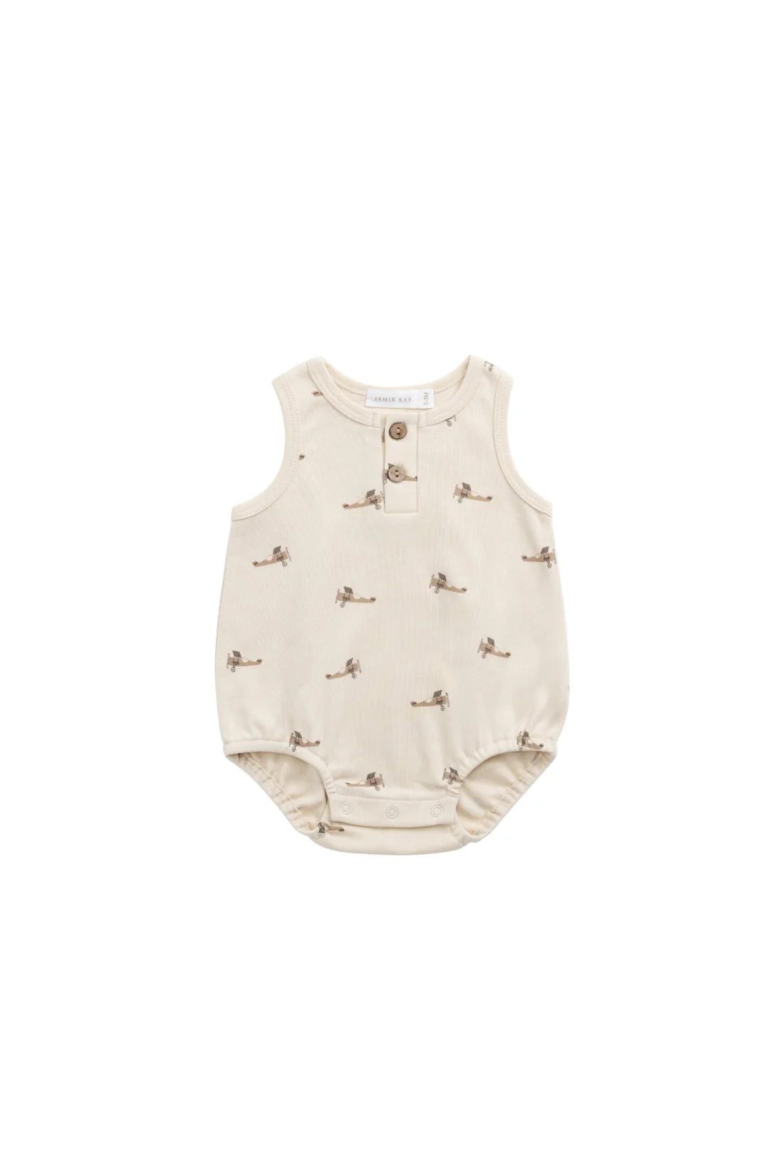 Jamie Kay / Prima Cotton Archie Playsuit - Fly High Vanilla Cream