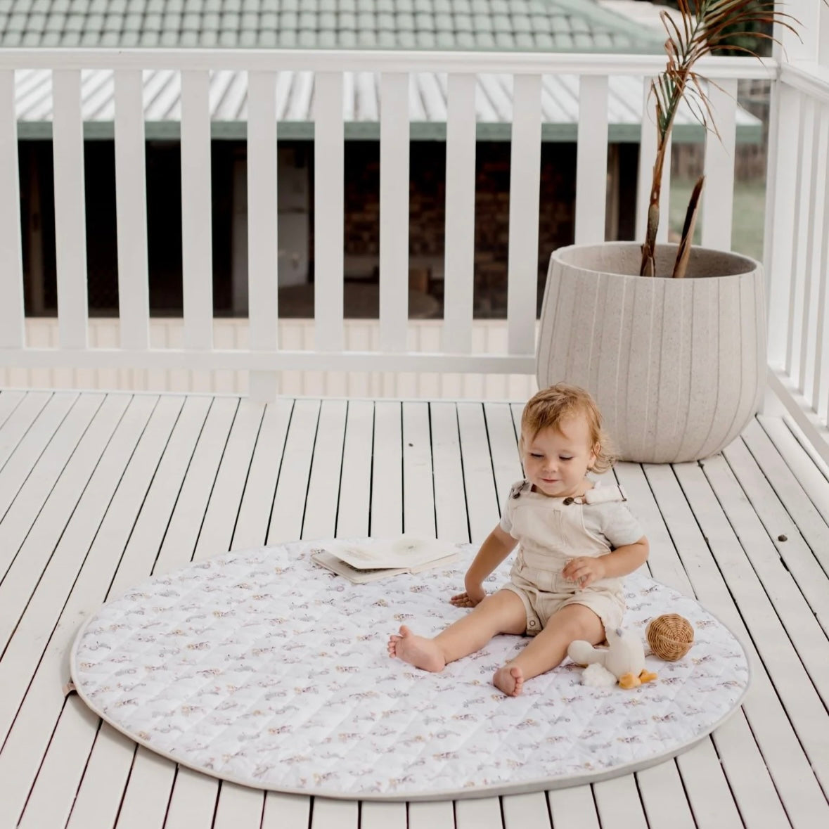 Bambella Designs / Waterproof Padded Play Mat - Oakwood Farm