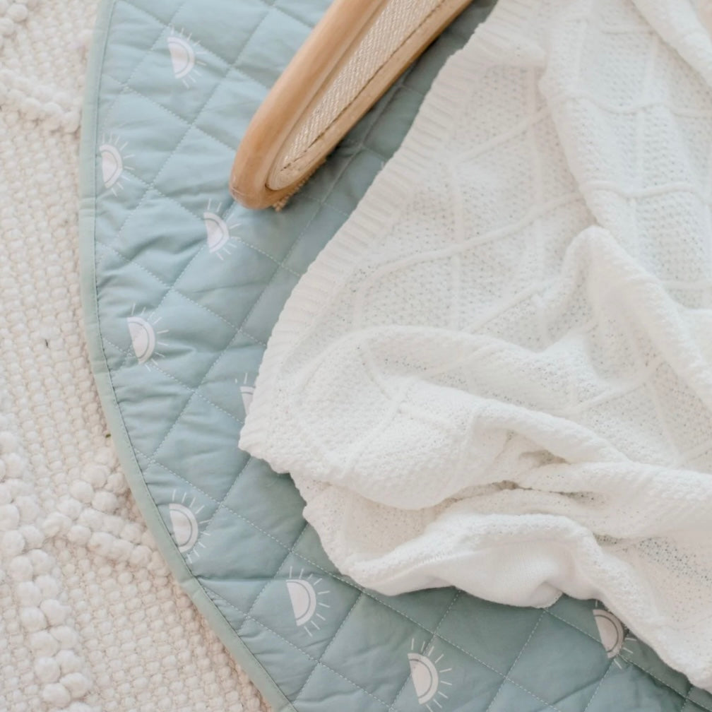 Bambella Designs / Waterproof Padded Play Mat - Sage Sunshine