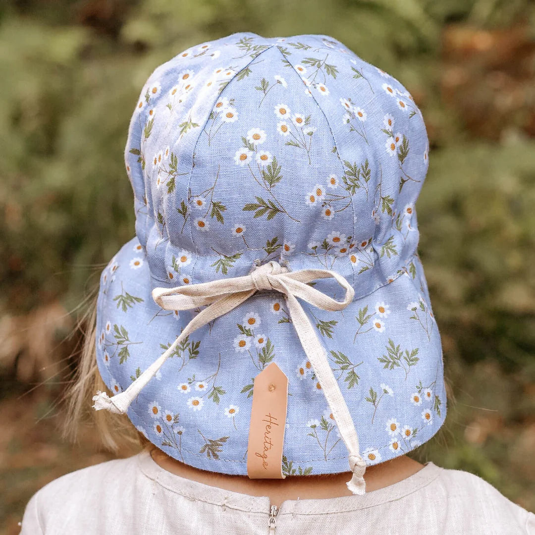 Bedhead Hats Heritage / Lounger Flap Sun Hat - Daisy