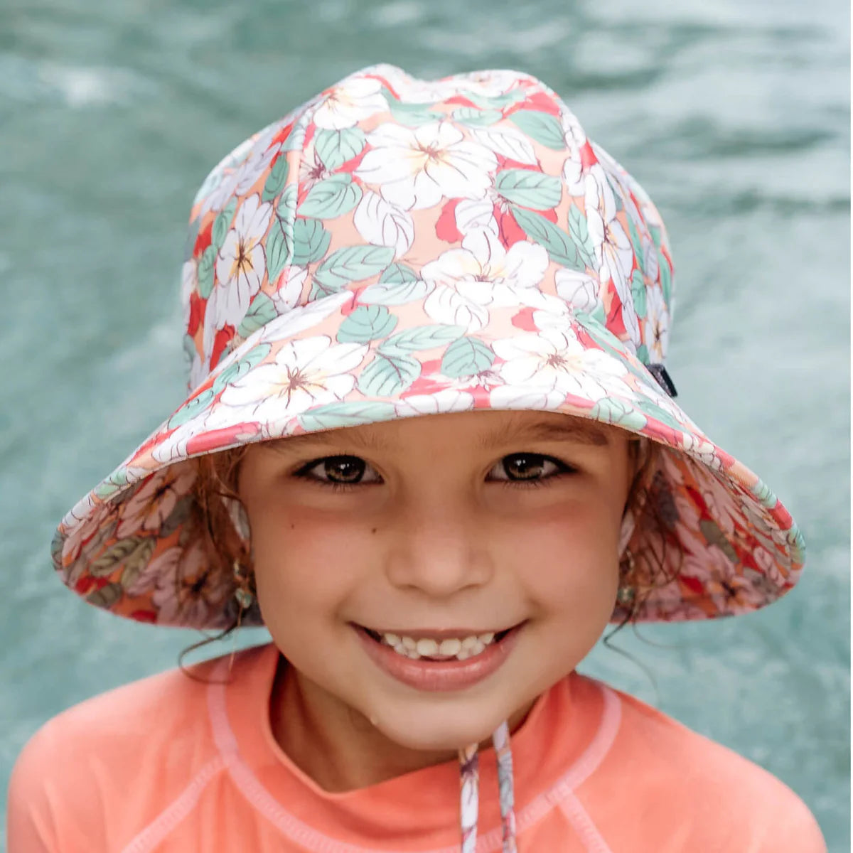 Bedhead Hats / Ponytail Swim Bucket Beach Hat - Hibiscus