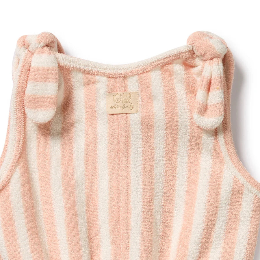 Wilson & Frenchy / Strawberry Wave Organic Terry Playsuit