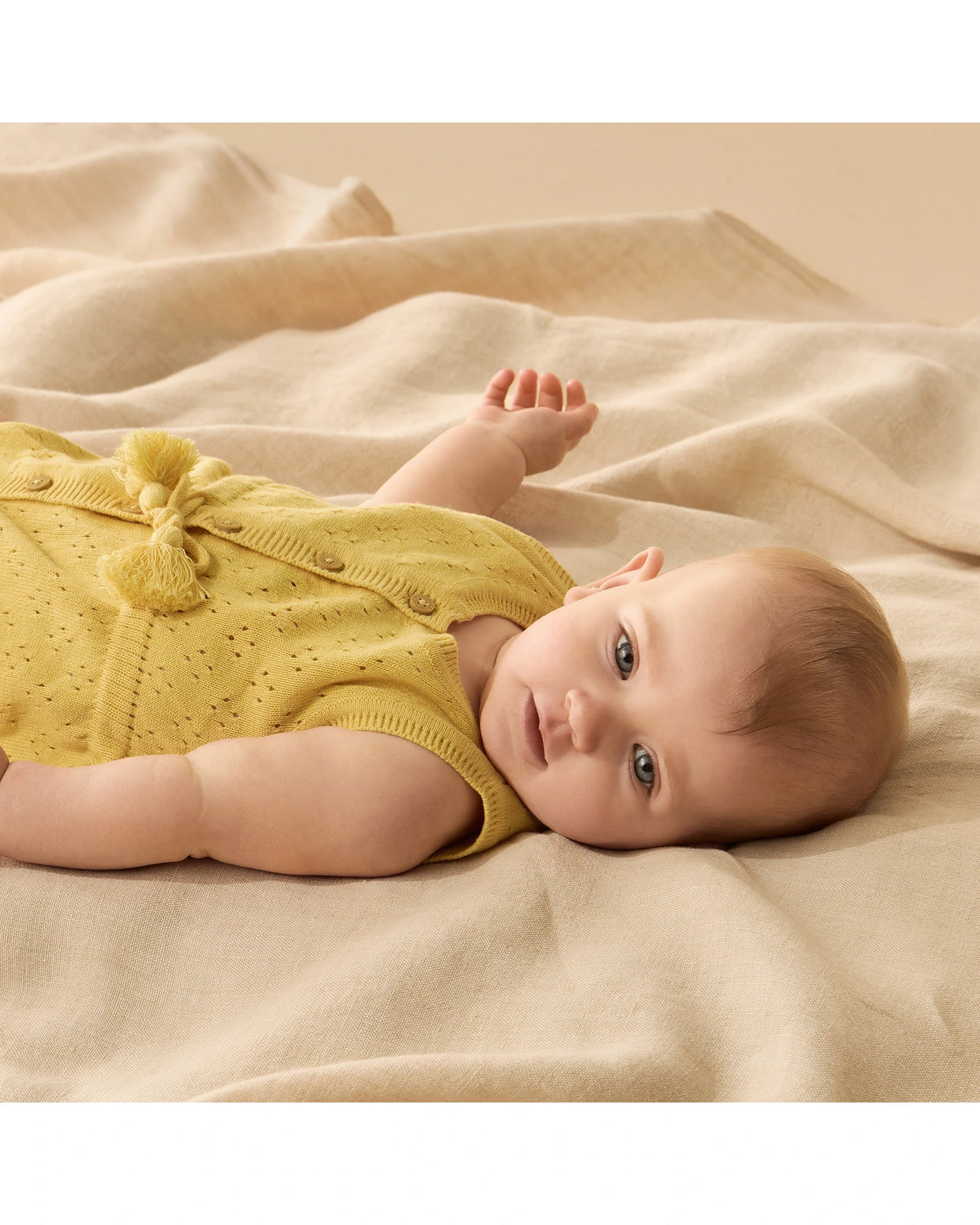 Wilson & Frenchy / Sunny Sorbet Organic Knitted Tie Bodysuit