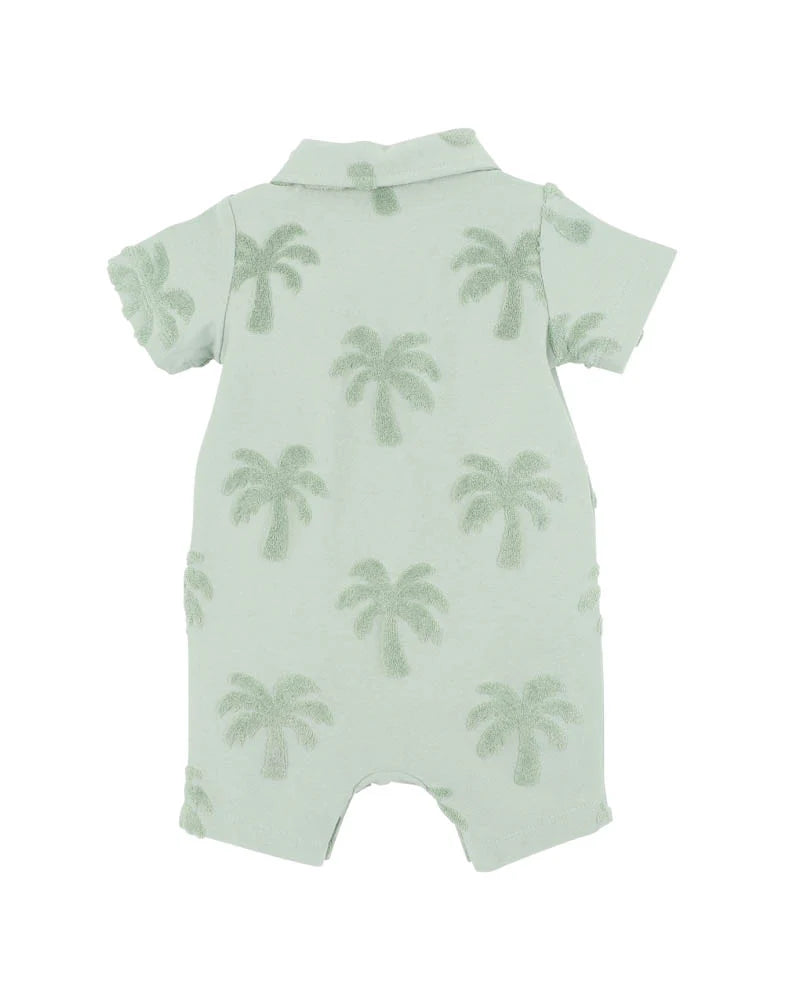 Bebe By Minihaha / Ivan Tropical Trees Polo Romper
