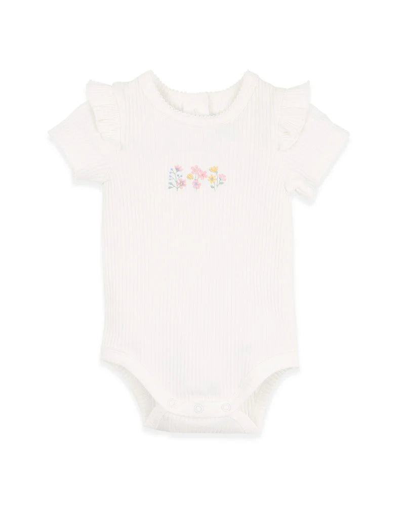 Bebe By Minihaha / Bonnie Organic Embroidered Bodysuit