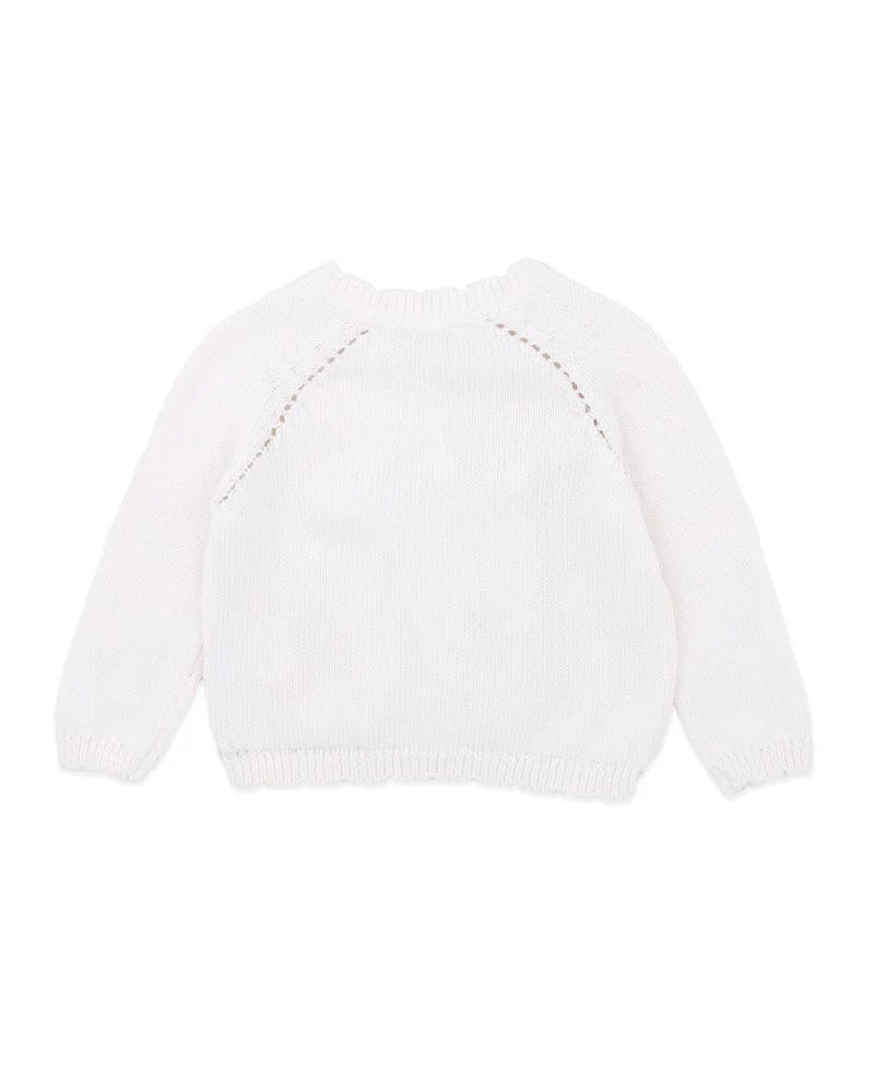 Bebe By Minihaha / Fern Hand Emb Organic Cardigan