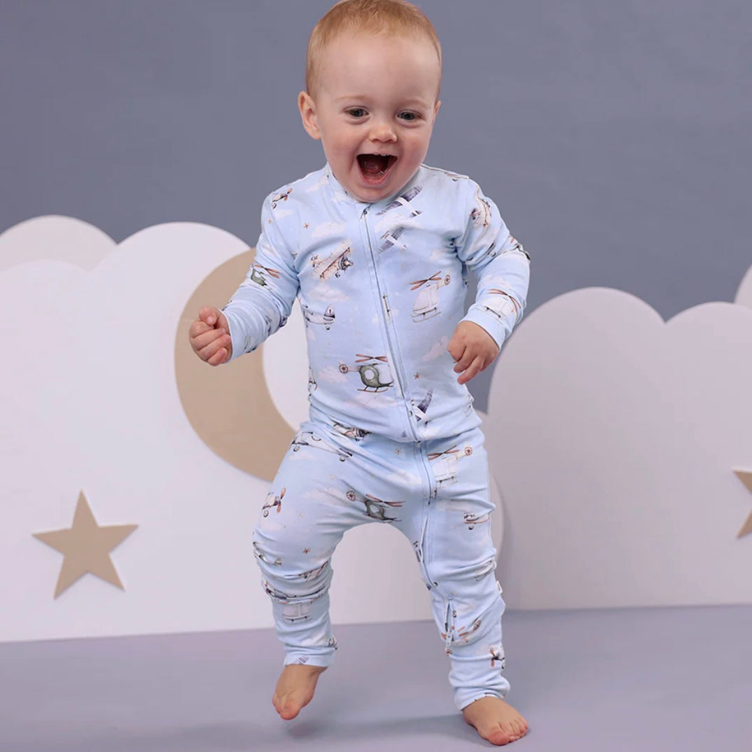 Snuggle Hunny / Snugglesuit Convertible Romper - Taking Flight