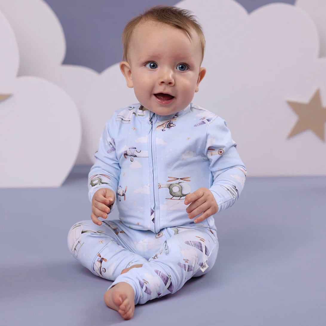 Snuggle Hunny / Snugglesuit Convertible Romper - Taking Flight