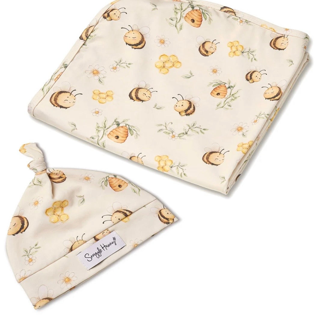 Snuggle Hunny / Jersey Wrap Set - Bumblebees