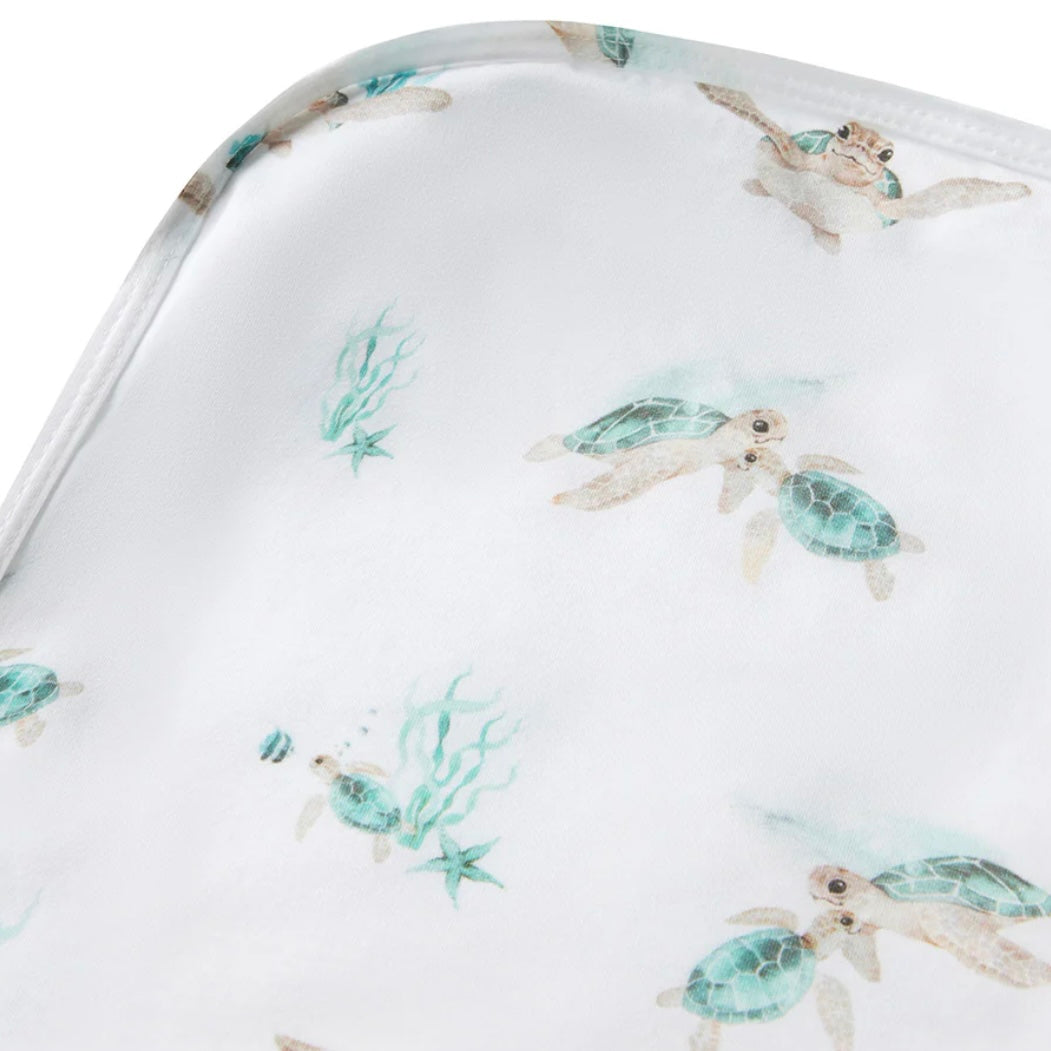 Snuggle Hunny / Jersey Wrap Set - Turtle