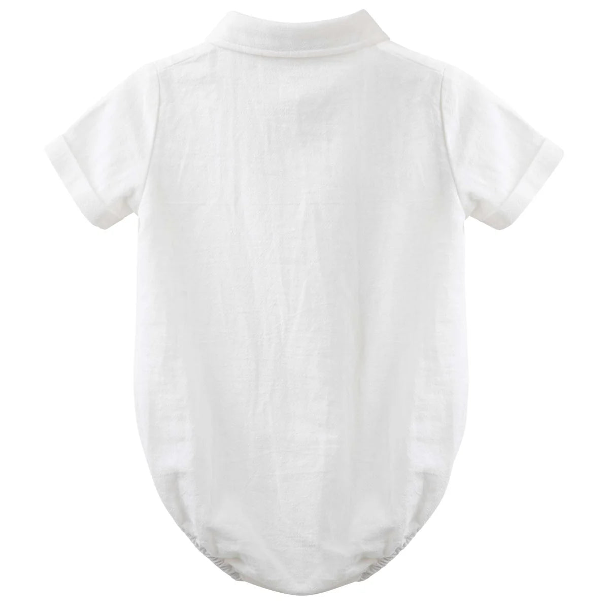 Designer Kidz / Archie Button Romper - Ivory