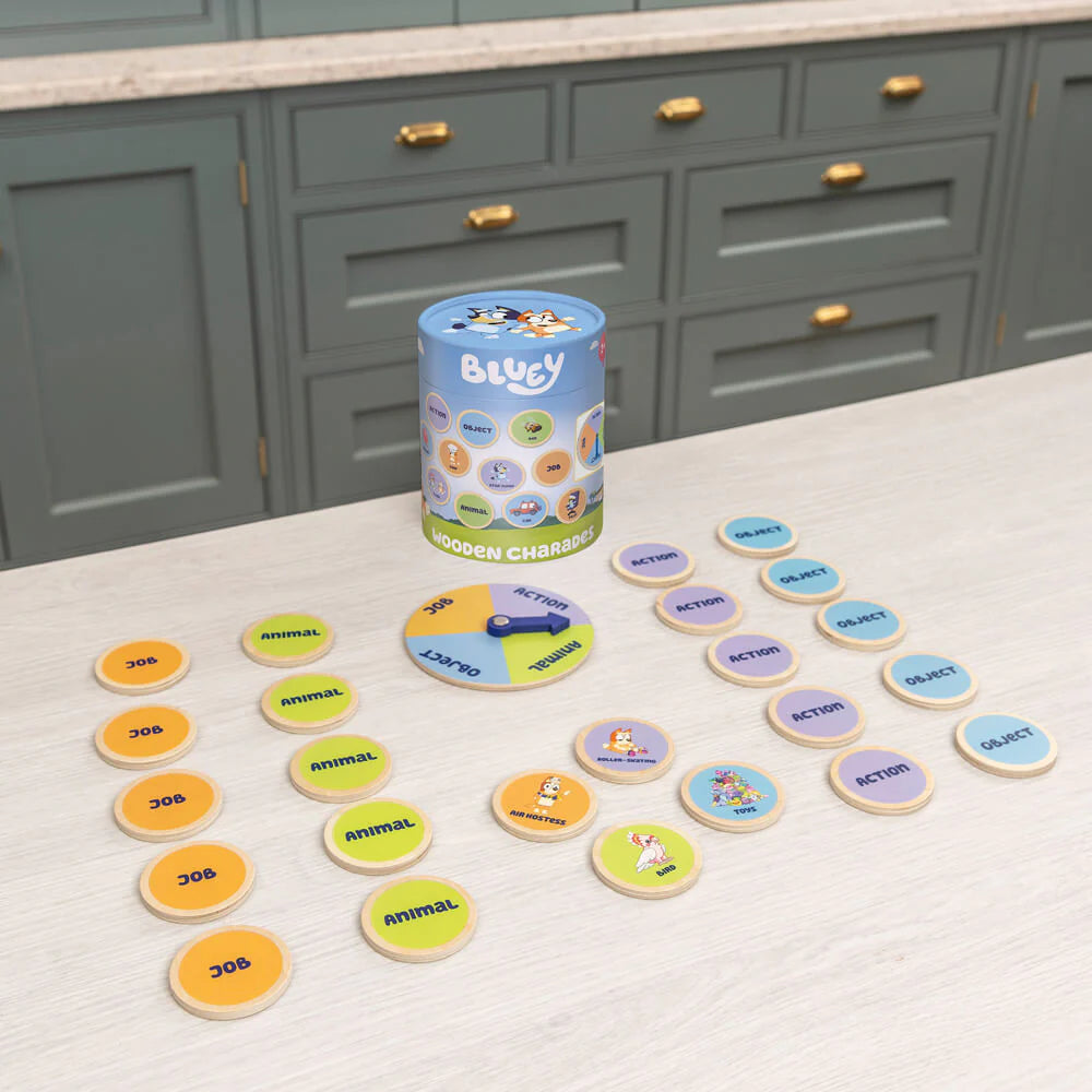 Bluey / Wooden Charades Game