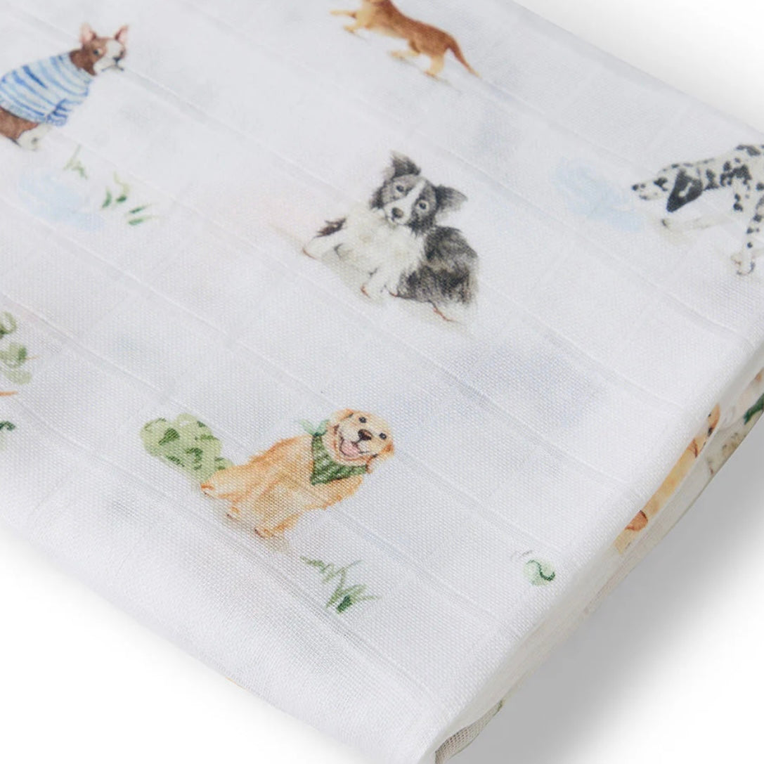 Snuggle Hunny / Muslin Wrap - Dog Park