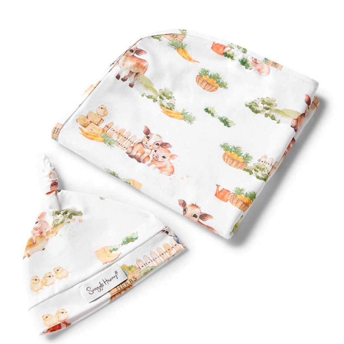 Snuggle Hunny / Jersey Wrap Set - Farm