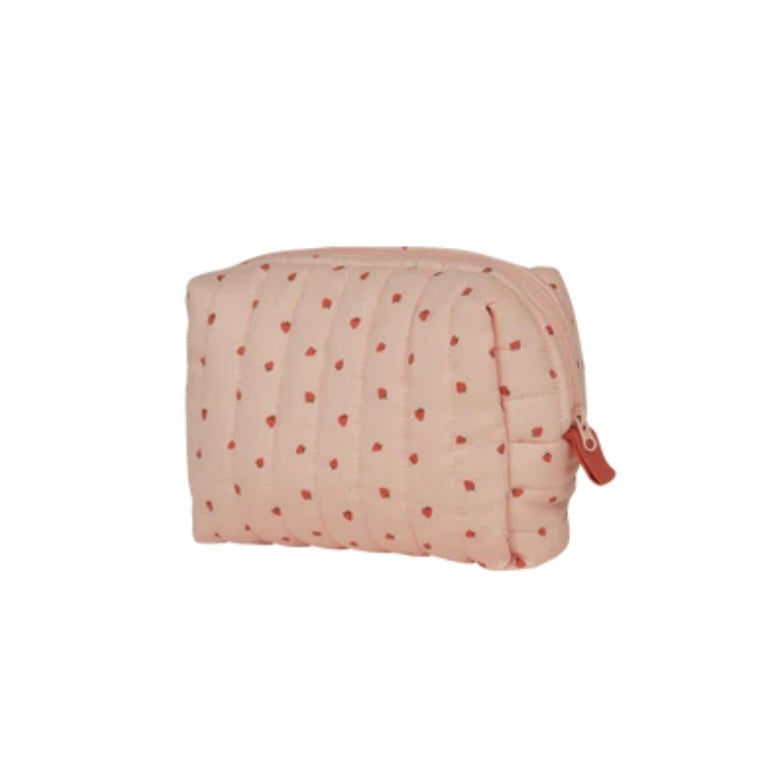 Olli Ella / Quilted Toiletries Bag - Strawberry