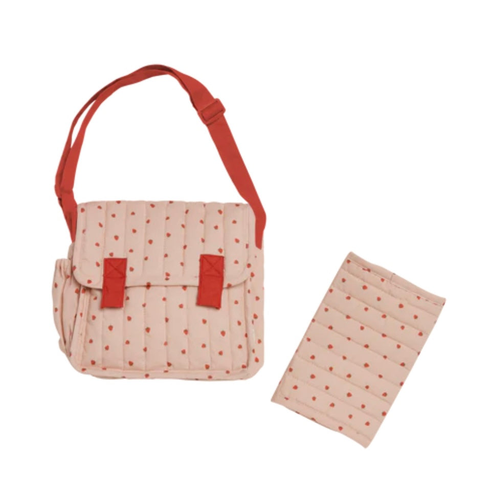 Olli Ella / Carrie Convertible Changing Bag - Strawberry
