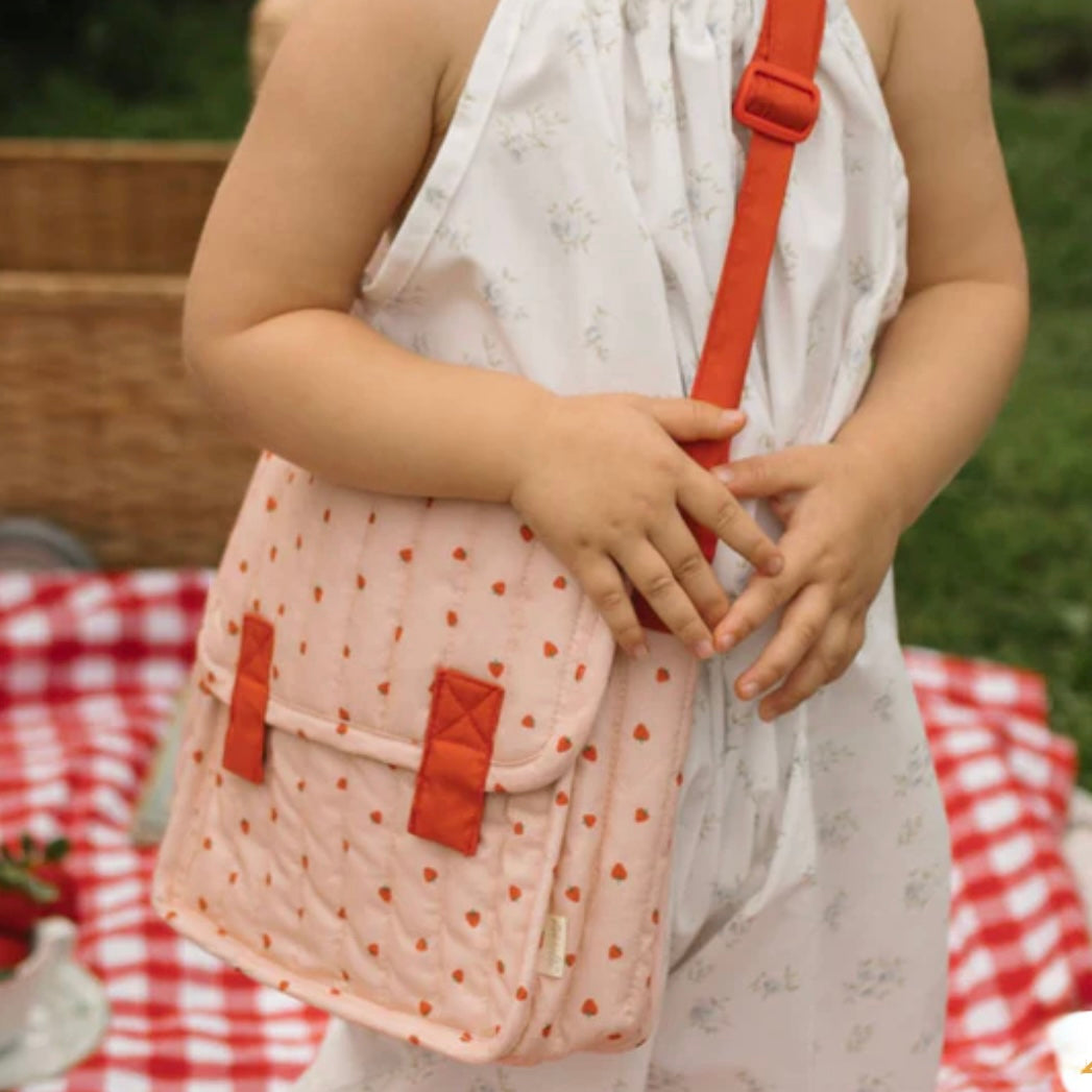 Olli Ella / Carrie Convertible Changing Bag - Strawberry