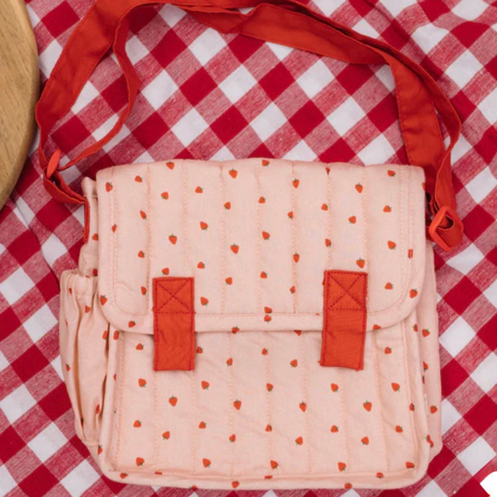 Olli Ella / Carrie Convertible Changing Bag - Strawberry