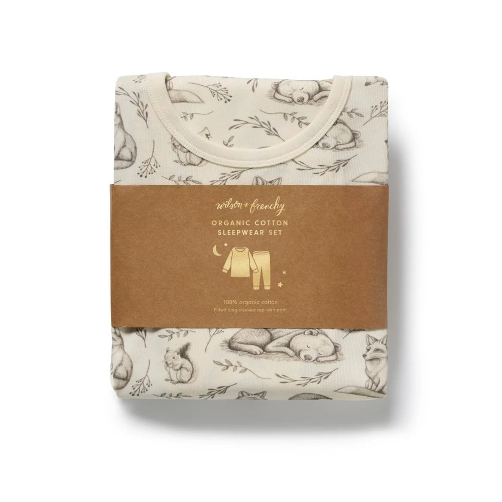 Wilson & Frenchy / Foxglove Forest Organic Long Sleeve Pyjamas