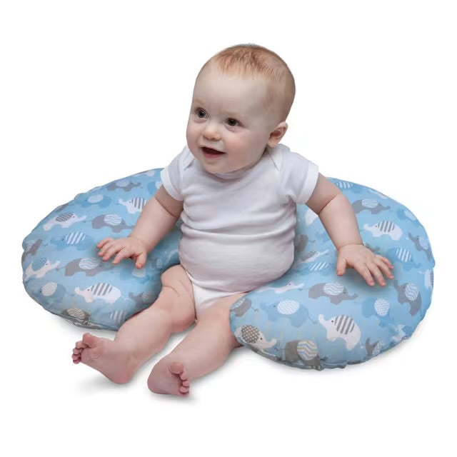 Chicco / Boppy Pillow - Blue Elephants