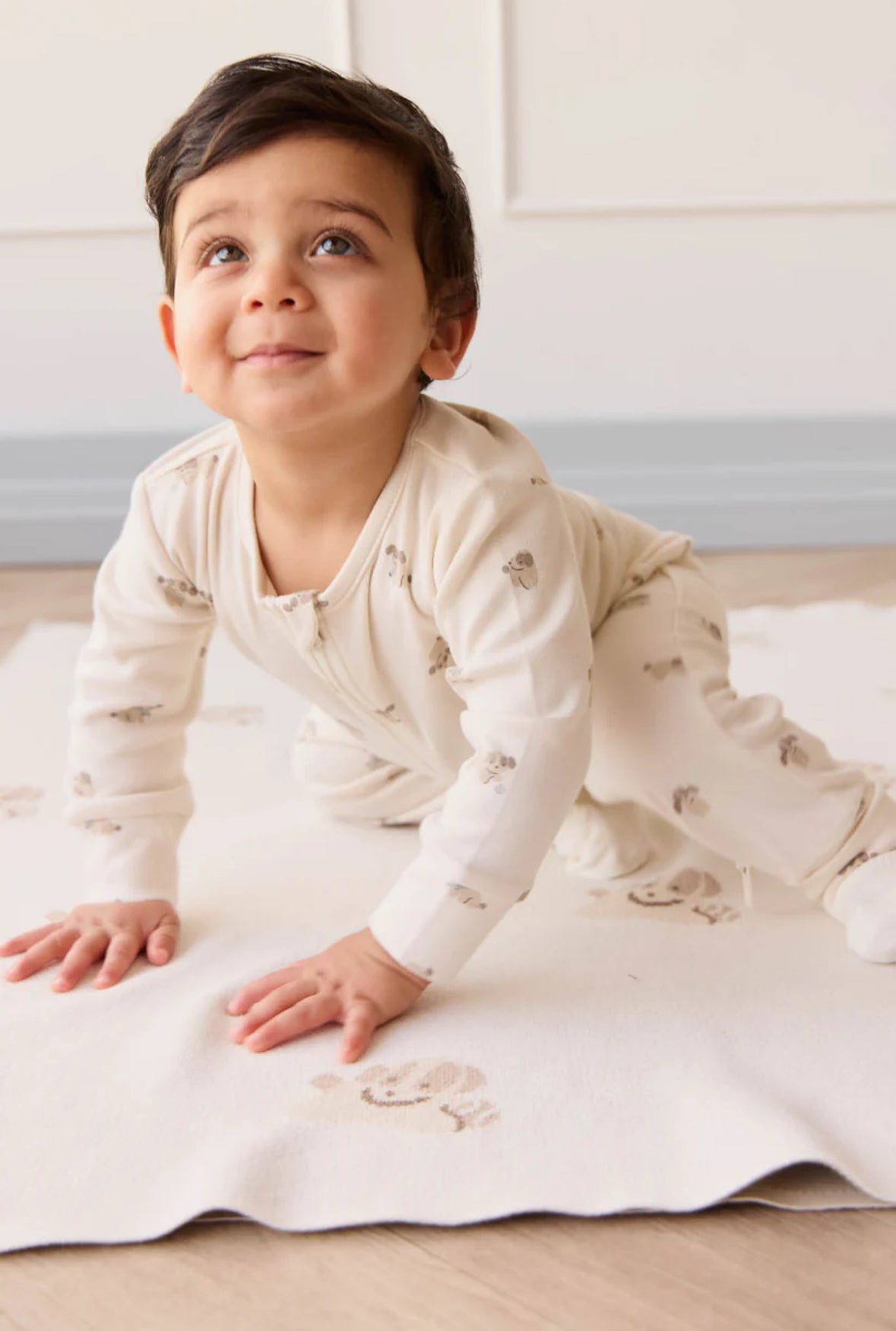 Jamie Kay / Reese Zip Onepiece - Sasha Puppy Tofu