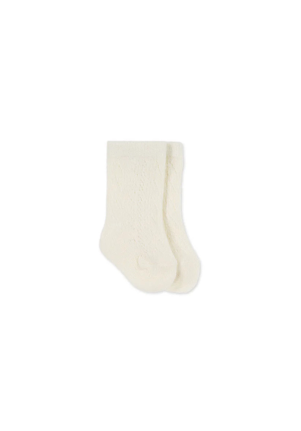 Jamie Kay / Cable Weave Knee High Sock - Plaster