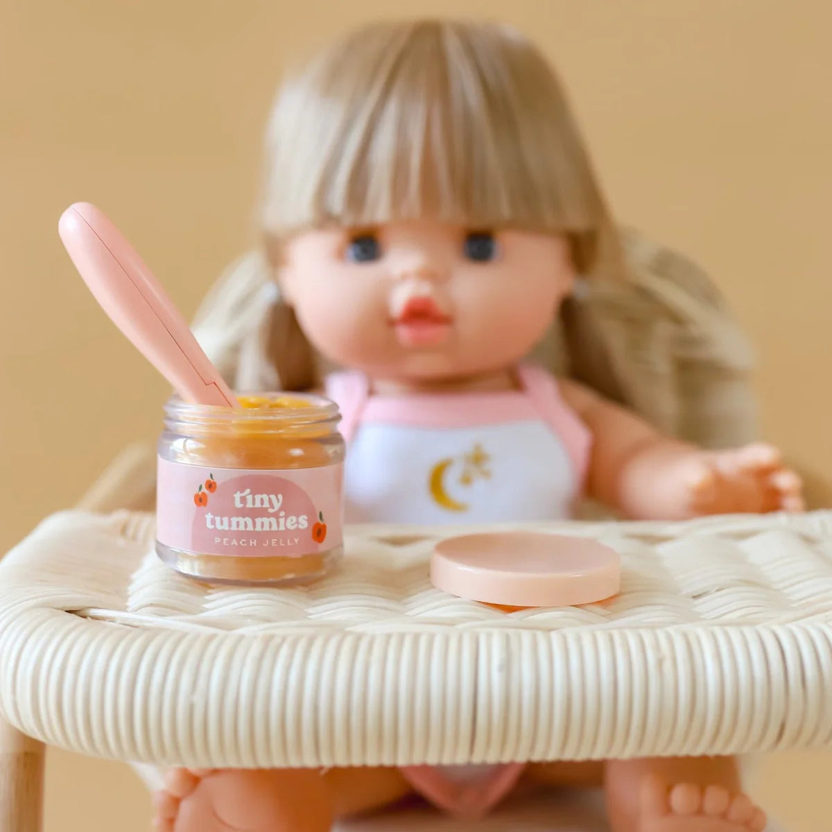Tiny Harlow / Tiny Tummies Jelly Food Jar and Spoon Set