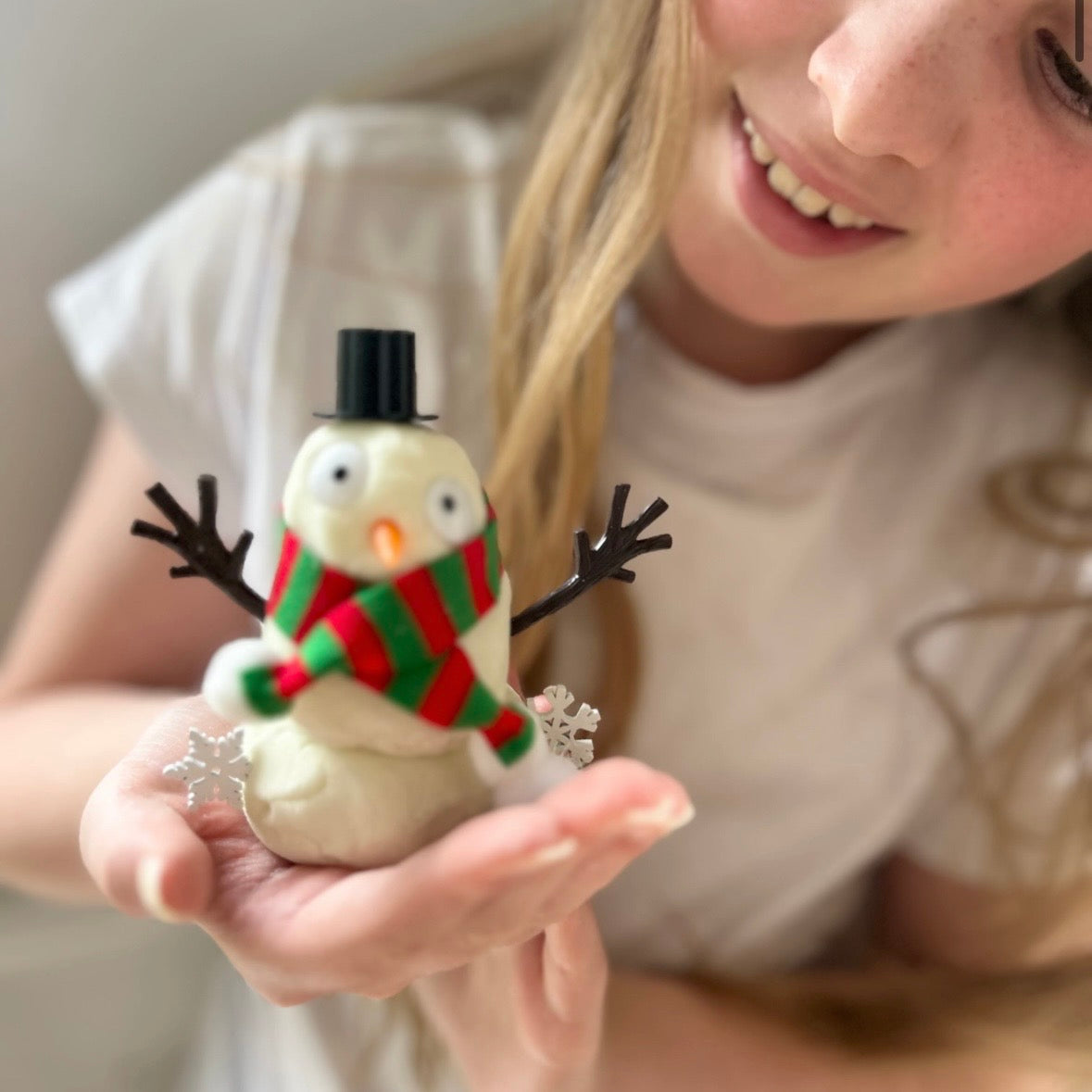 Confetti Blue / Snowman Playdough to Go