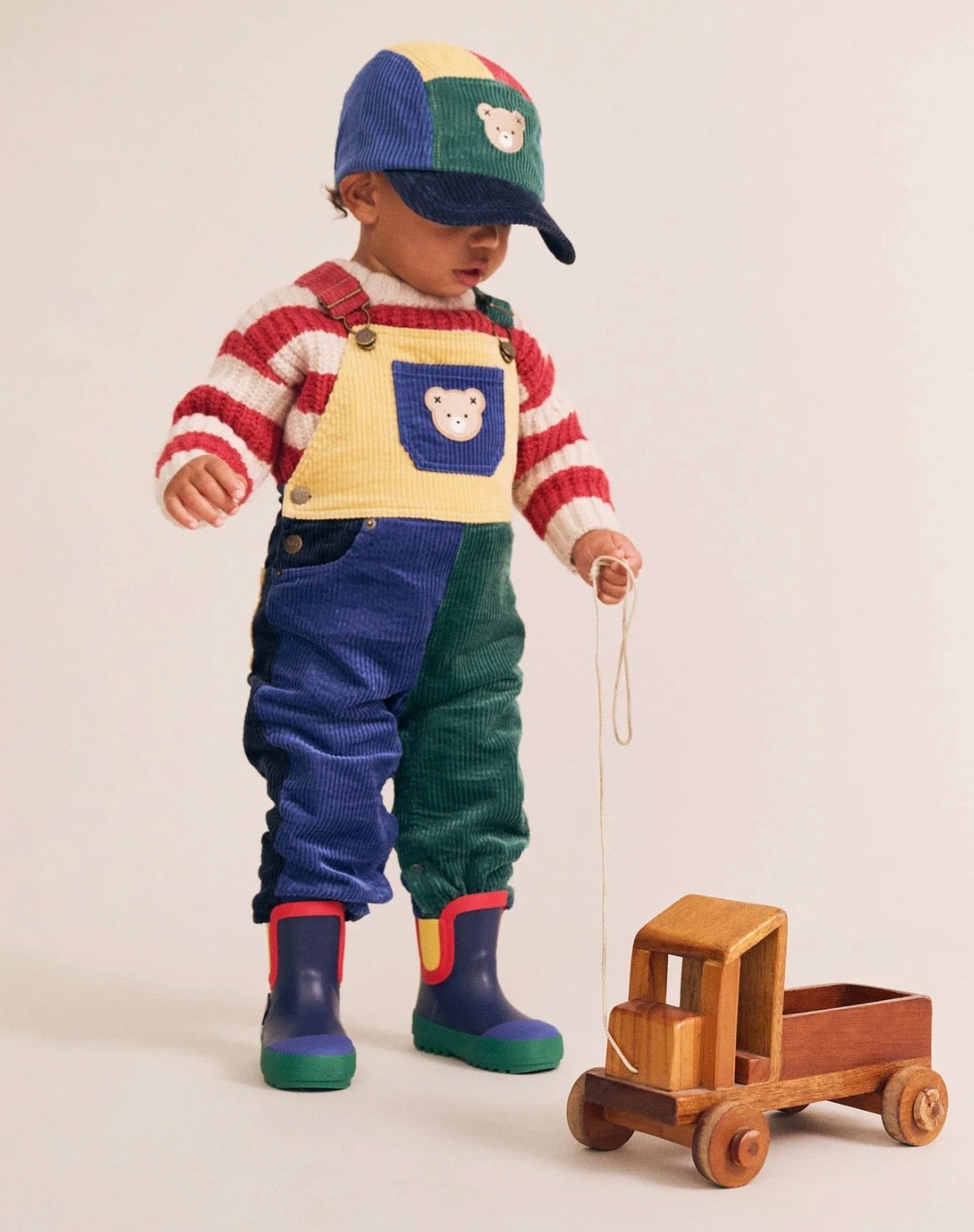 Huxbaby / Colour Block Cord Overalls