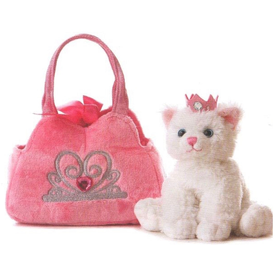 Fancy Pals / Princess Cat in Pink Crown Bag