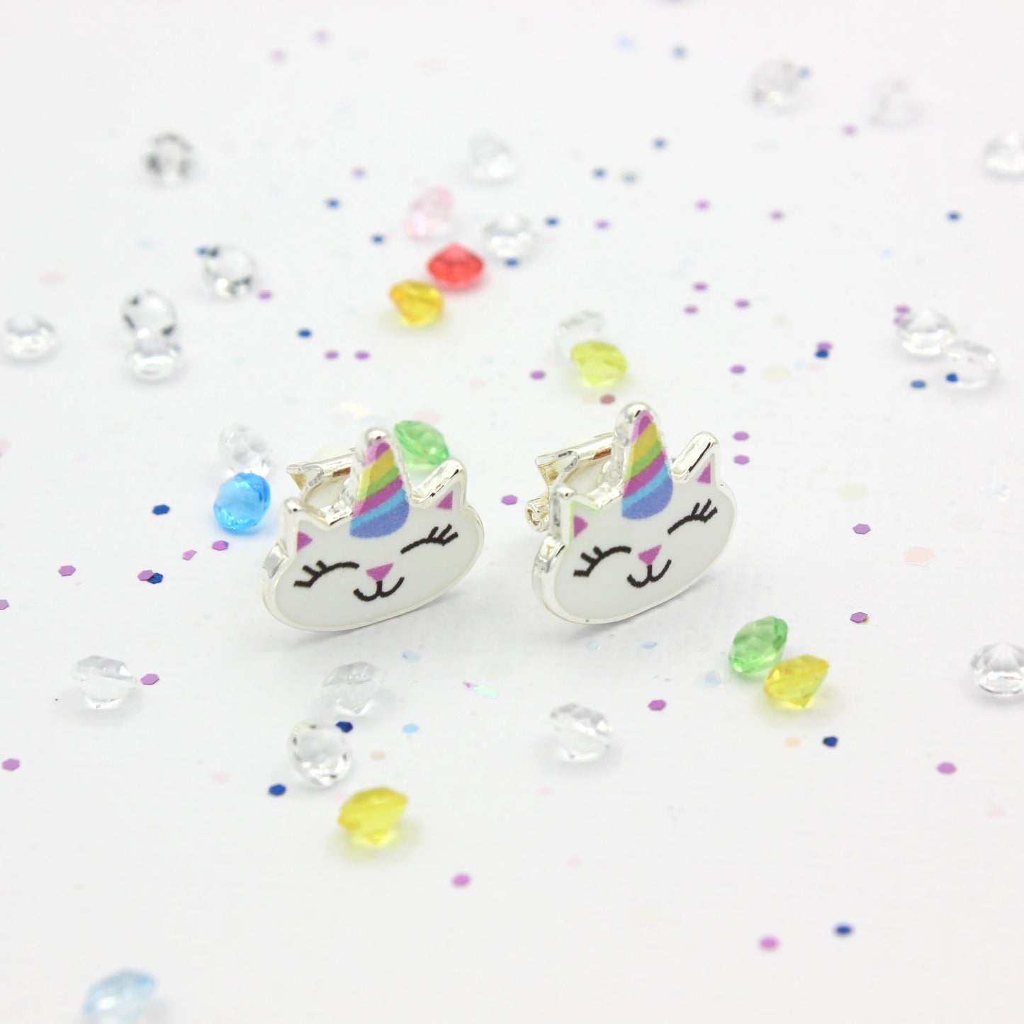Lauren Hinkley / Caticorn Smile Clip-On Earrings