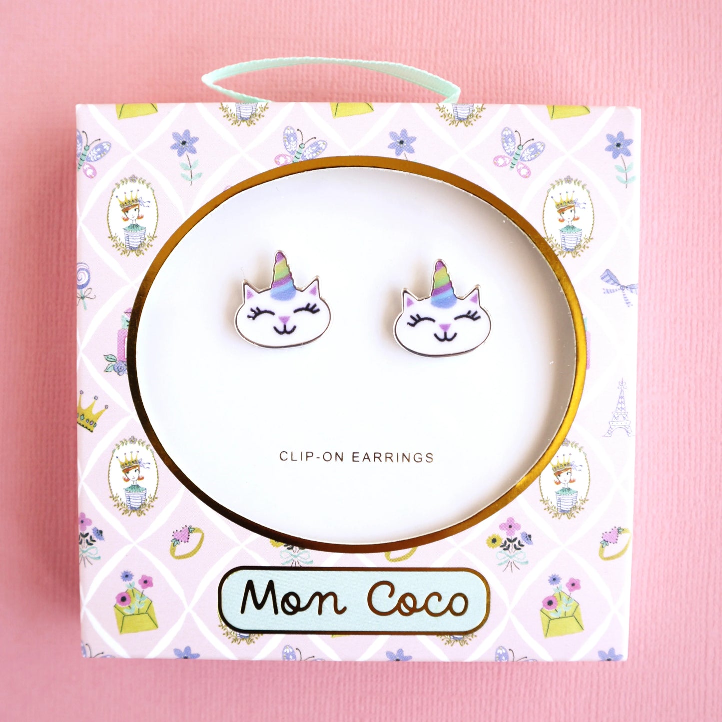 Lauren Hinkley / Caticorn Smile Clip-On Earrings