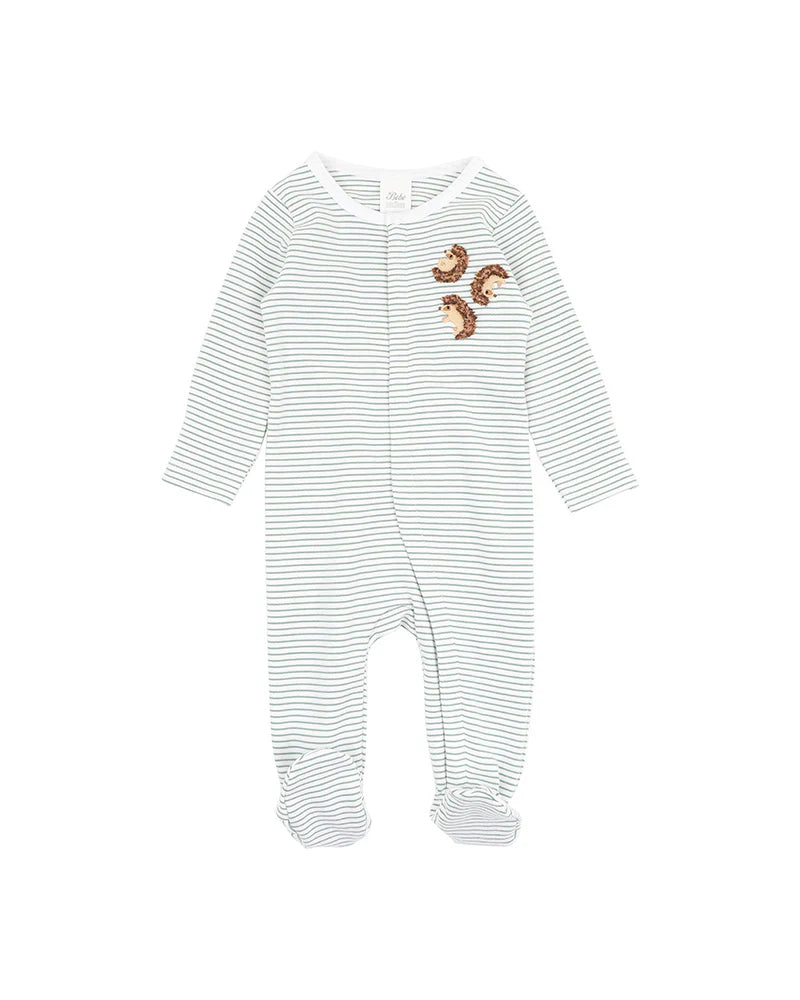 Bebe By Minihaha / Toby LS Zip Stripe Onesie