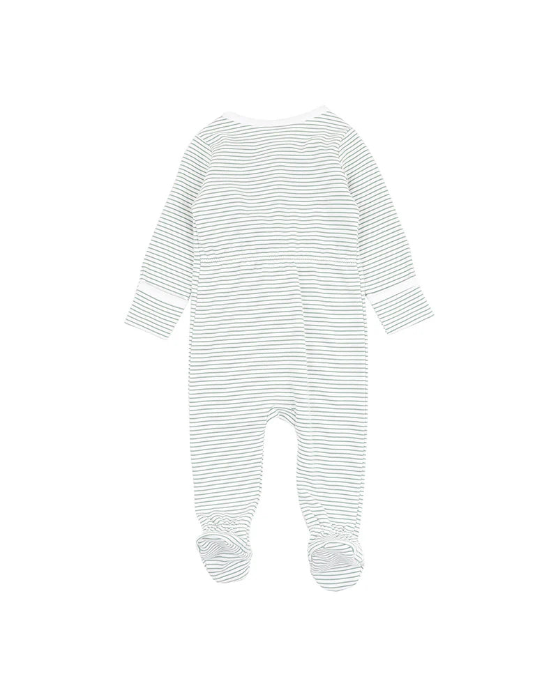 Bebe By Minihaha / Toby LS Zip Stripe Onesie