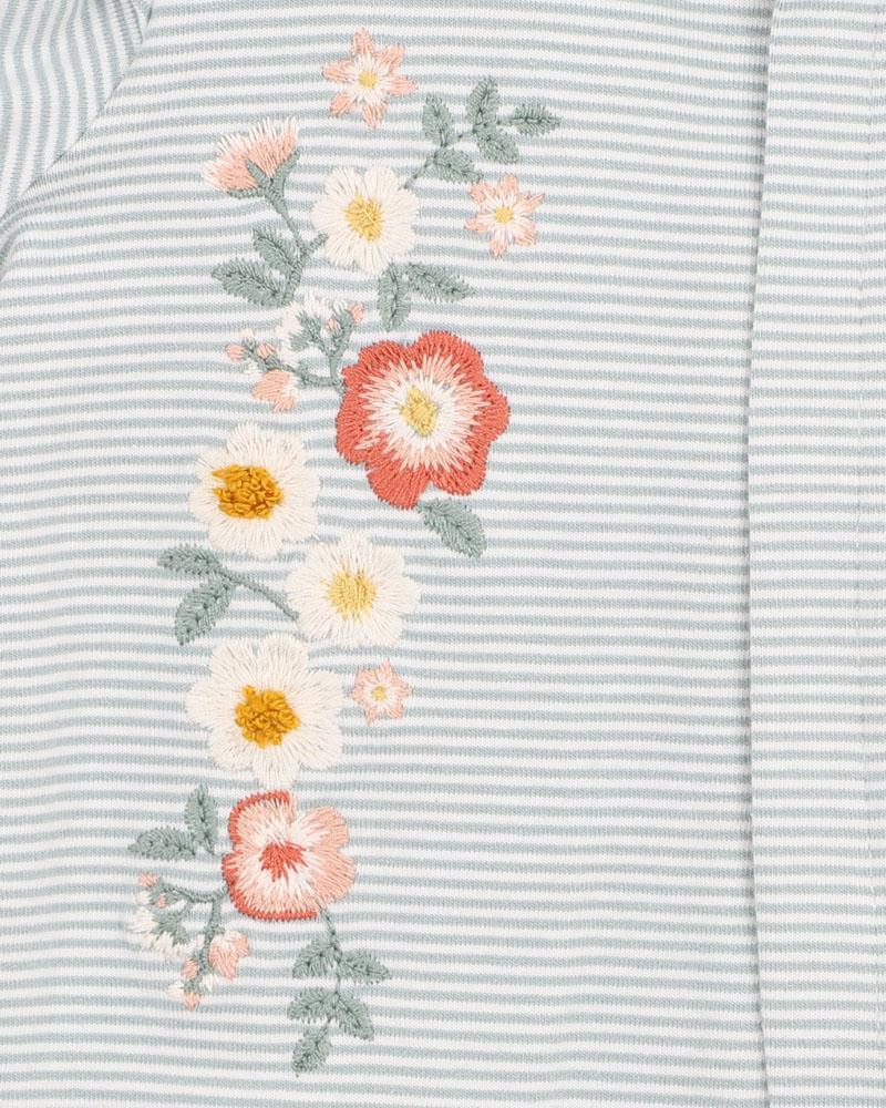 Bebe By Minihaha / Lyla Stripe LS Zip Onesie