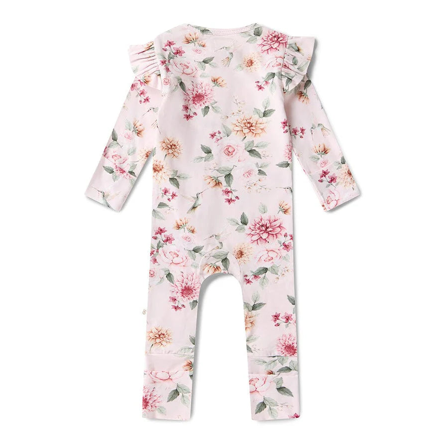 Snuggle Hunny / Snugglesuit Convertible Romper - Birds & Bloom